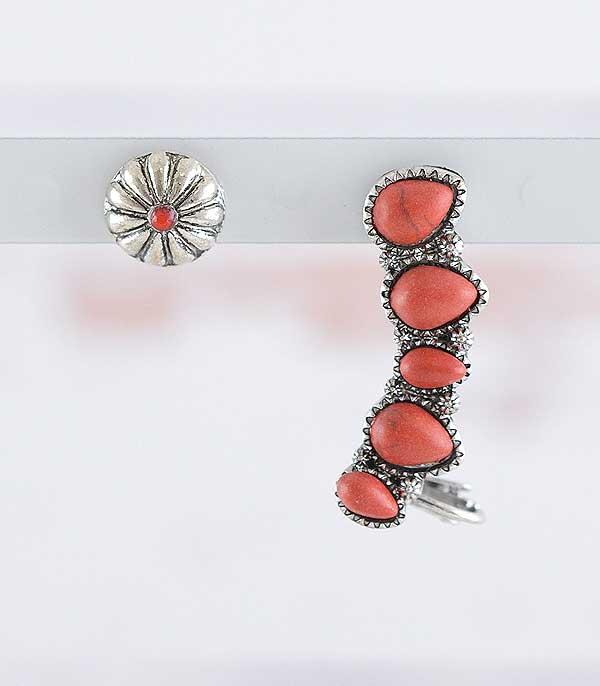 <font color=black>SALE ITEMS</font> :: JEWELRY :: Earrings :: Wholesale Western Semi Stone Ear Crawler