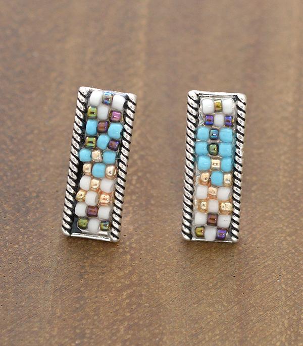 New Arrival :: Wholesale Western Seed Bead Post Earrings