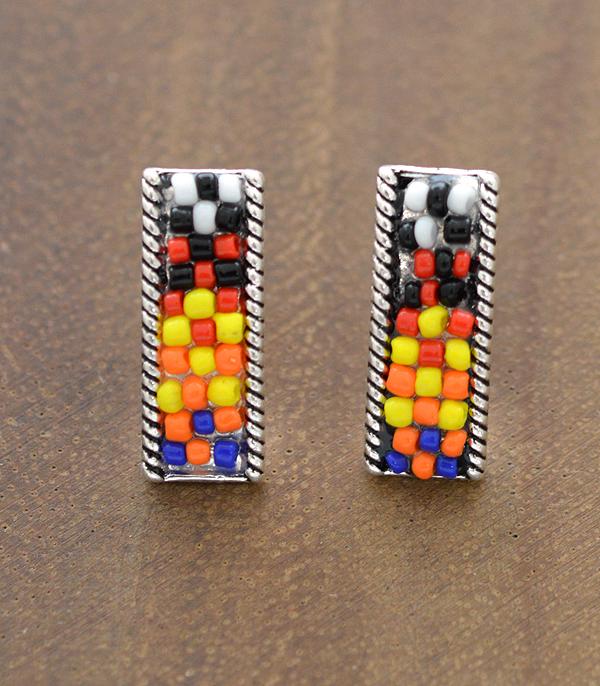 <font color=black>SALE ITEMS</font> :: JEWELRY :: Earrings :: Wholesale Western Seed Bead Post Earrings
