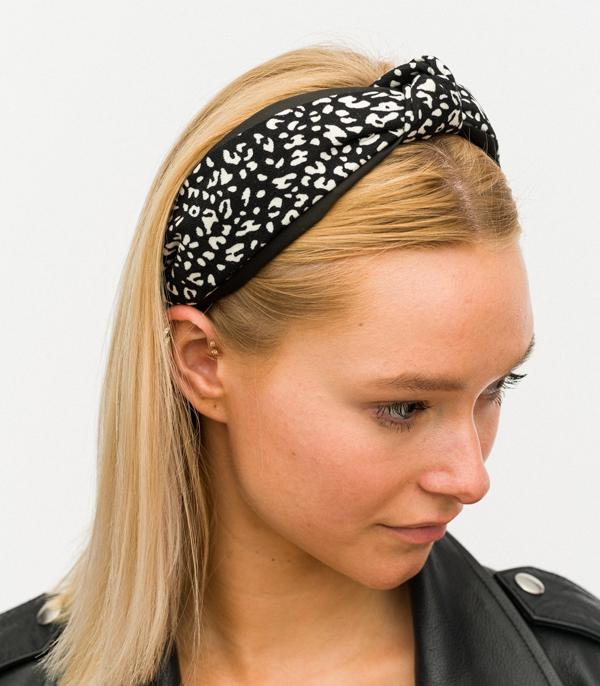 New Arrival :: Wholesale Top Knot Leopard Print Headband