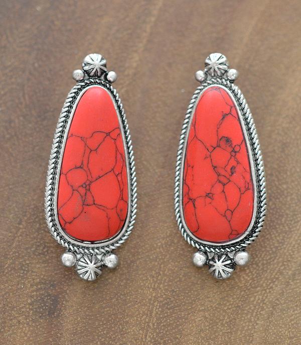 <font color=black>SALE ITEMS</font> :: JEWELRY :: Earrings :: Wholesale Western Turquoise Semi Stone Earrings