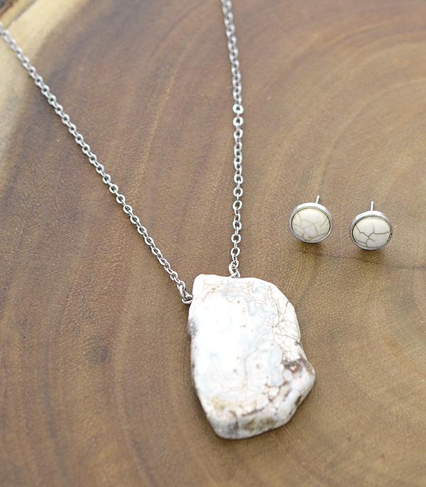 New Arrival :: Wholesale Tipi Western Semi Stone Necklace Set