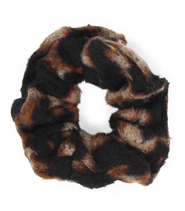 HATS I HAIR ACC :: HAIR ACCESSORIES :: Wholesale Leopard Print Hair Scrunchie