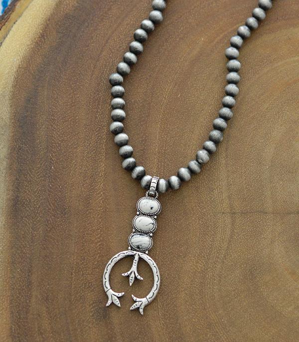 <font color=black>SALE ITEMS</font> :: JEWELRY :: Necklaces :: Wholesale Squash Blossom Navajo Pearl Necklace