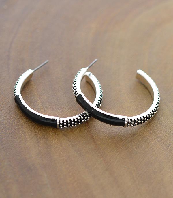 <font color=black>SALE ITEMS</font> :: JEWELRY :: Earrings :: Wholesale Epoxy Hoop Earrings