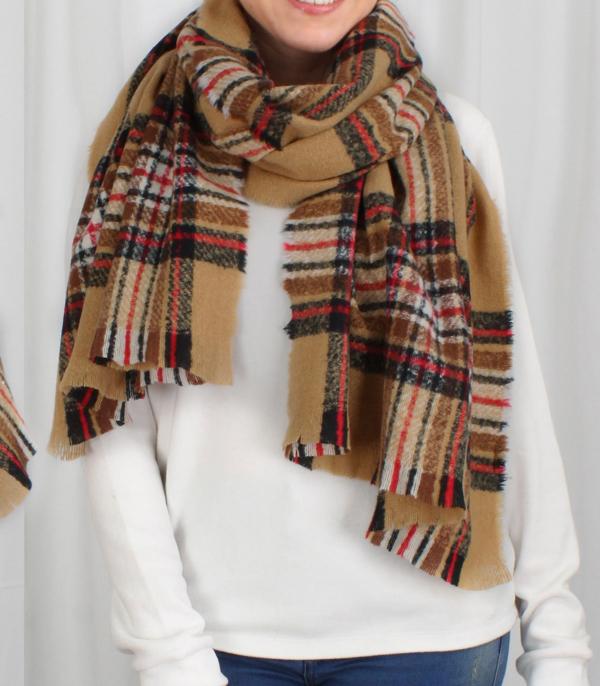 KIMONO I SCARVES :: SCARF / SCARF RING :: Wholesale Fall Winter Plaid Scarf