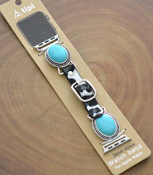 <font color=BLUE>WATCH BAND/ GIFT ITEMS</font> :: SMART WATCH BAND :: Wholesale Tipi Western Turquoise Watch Band