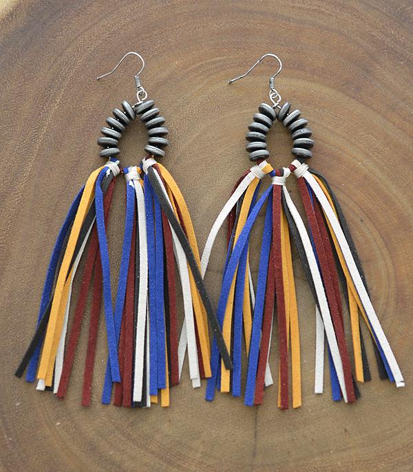 <font color=black>SALE ITEMS</font> :: JEWELRY :: Earrings :: Wholesale Navajo Pearl Bead Fringe Earrings