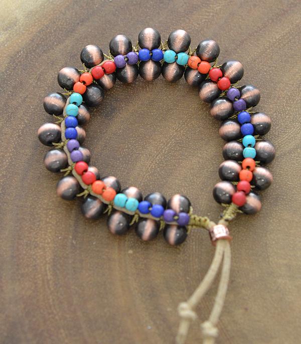 New Arrival :: Wholesale Navajo Pearl Bead Stretch Bracelet