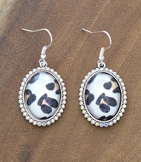 <font color=black>SALE ITEMS</font> :: JEWELRY :: Earrings :: Wholesale Leopard Oval Bubble Earrings