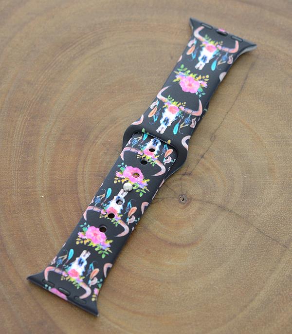 New Arrival :: Wholesale Steer Head Western Silicone Watch Band