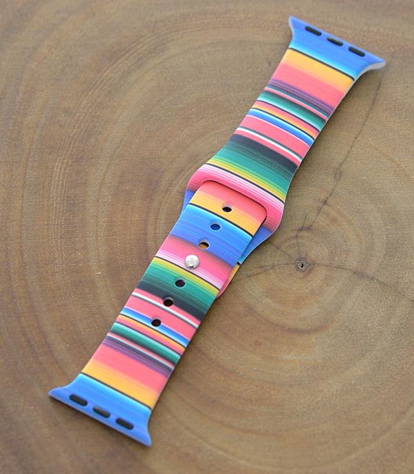 New Arrival :: Wholesale Western Serape Silicone Watch Band