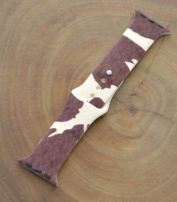 New Arrival :: Wholesale Cowhide Print Silicone Watch Band