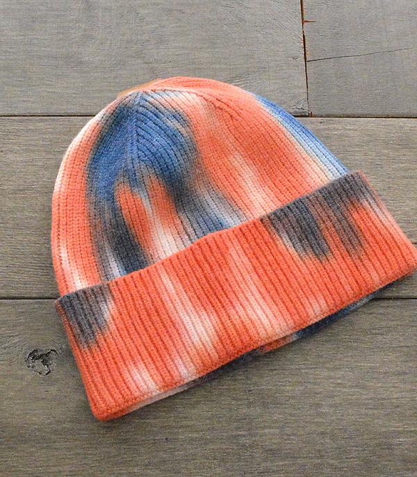 HATS I HAIR ACC :: BEANIES I HEADWRAP :: Wholesale Tie Dye Knit Beanie