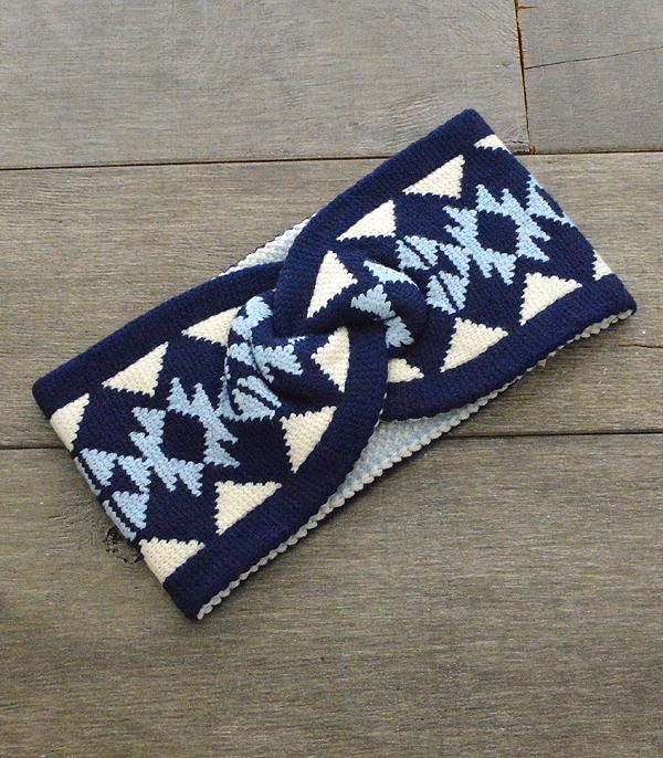 New Arrival :: Wholesale Aztec Pattern Knit Headband
