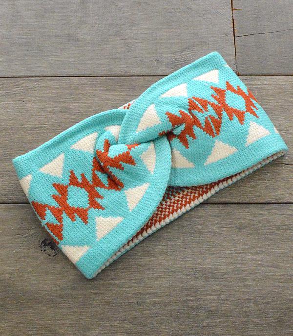 New Arrival :: Wholesale Aztec Pattern Knit Headband