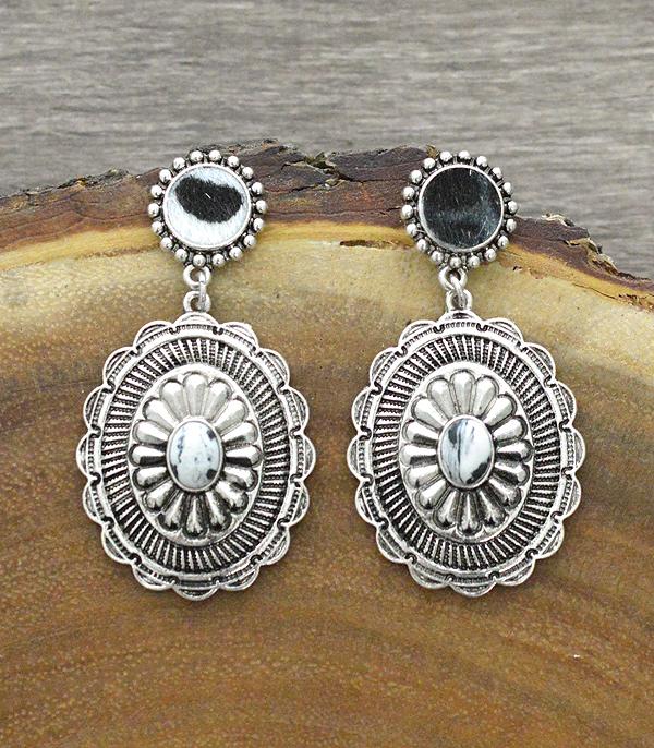 <font color=black>SALE ITEMS</font> :: JEWELRY :: Earrings :: Wholesale Western Concho Leopard Post Earrings