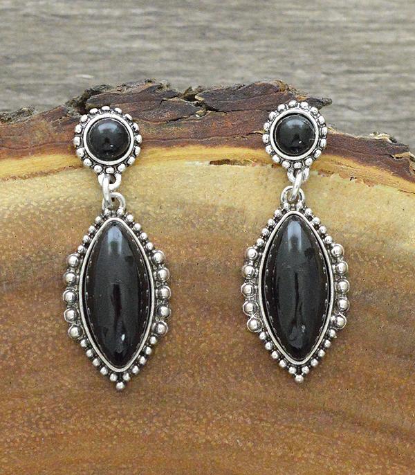 <font color=black>SALE ITEMS</font> :: JEWELRY :: Earrings :: Wholesale Turquoise Semi Stone Dangle Earrings