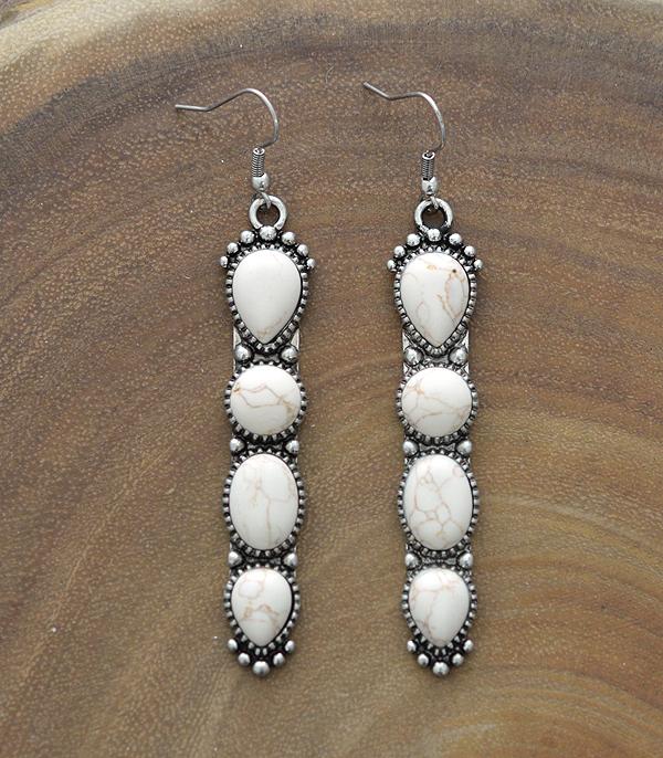 <font color=black>SALE ITEMS</font> :: JEWELRY :: Earrings :: Wholesale Western Semi Stone Turquoise Earrings