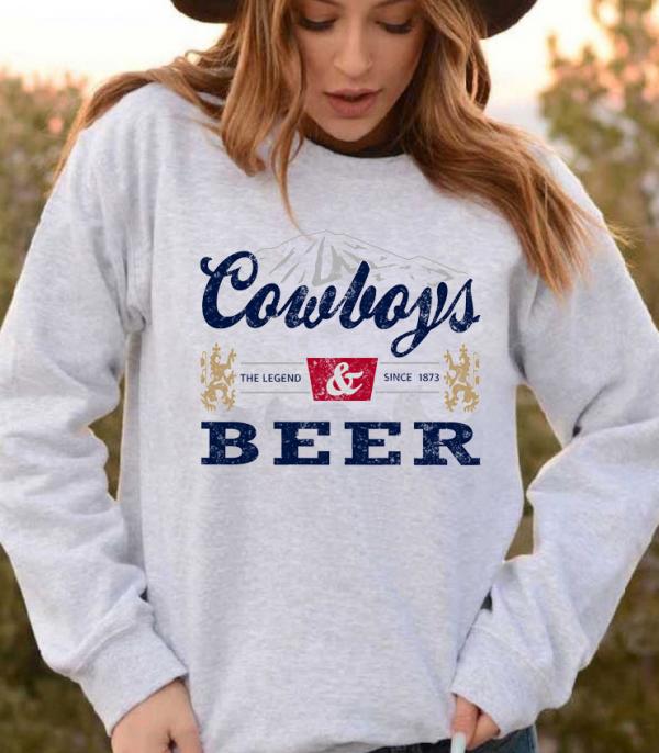 GRAPHIC TEES :: LONG SLEEVE :: Wholesale Vintage Western Graphic Sweatshirts
