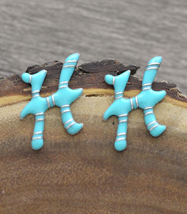 <font color=black>SALE ITEMS</font> :: JEWELRY :: Earrings :: Wholesale Turquoise Epoxy Initial Earrings