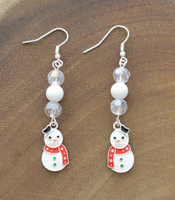 <font color=black>SALE ITEMS</font> :: JEWELRY :: Earrings :: Wholesale Snowman Christmas Dangle Earrings