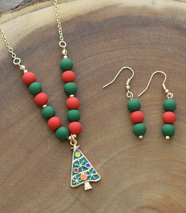 New Arrival :: Wholesale Christmas Tree Necklace Set