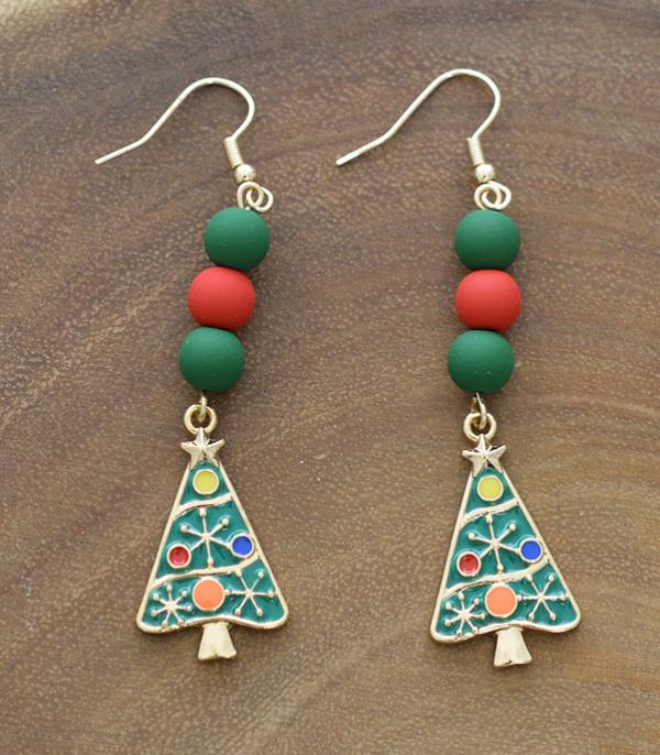 <font color=GREEN>HOLIDAYS</font> :: Wholesale Christmas Tree Dangle Earrings