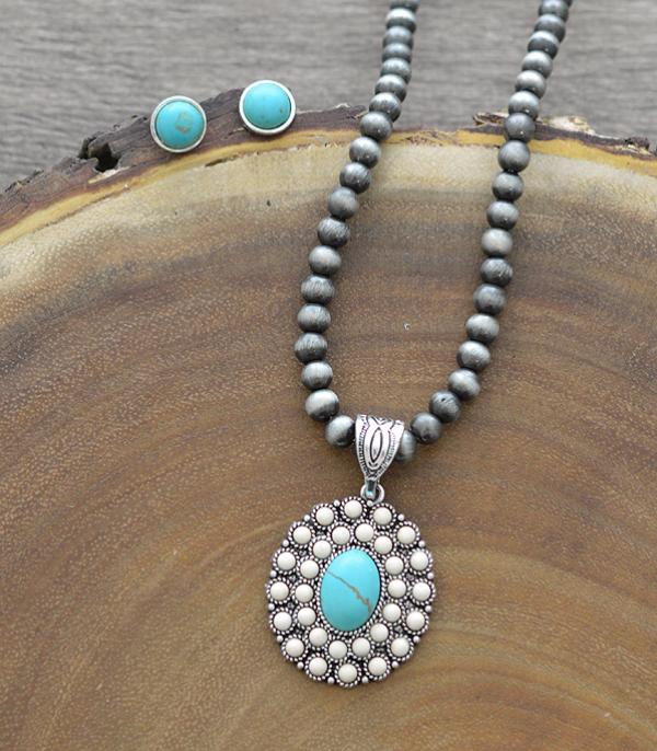 New Arrival :: Wholesale Tipi Western Turquoise Navajo Necklace