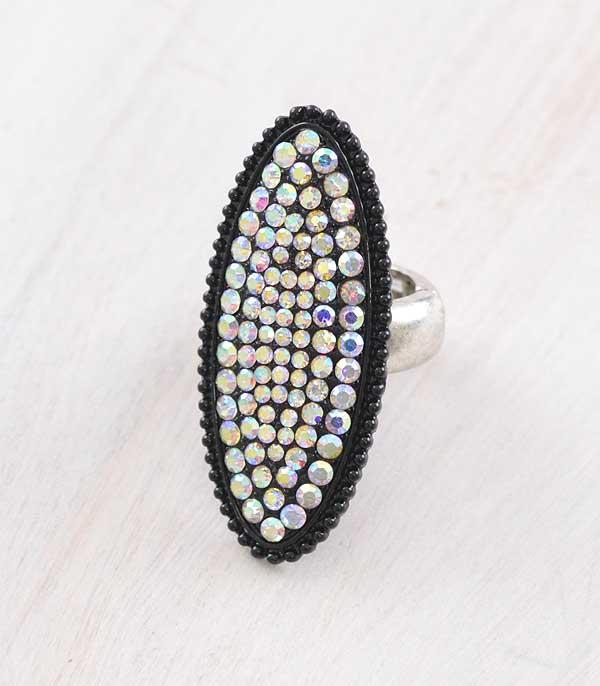 RINGS :: Wholesale Rhinestone Bling Stretch Ring