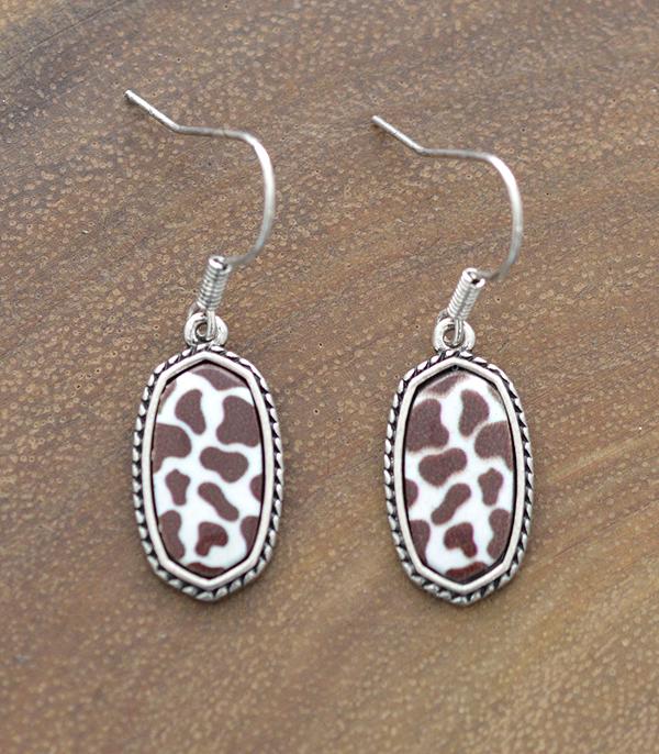 <font color=black>SALE ITEMS</font> :: JEWELRY :: Earrings :: Wholesale Cowhide Print Dangle Earrings