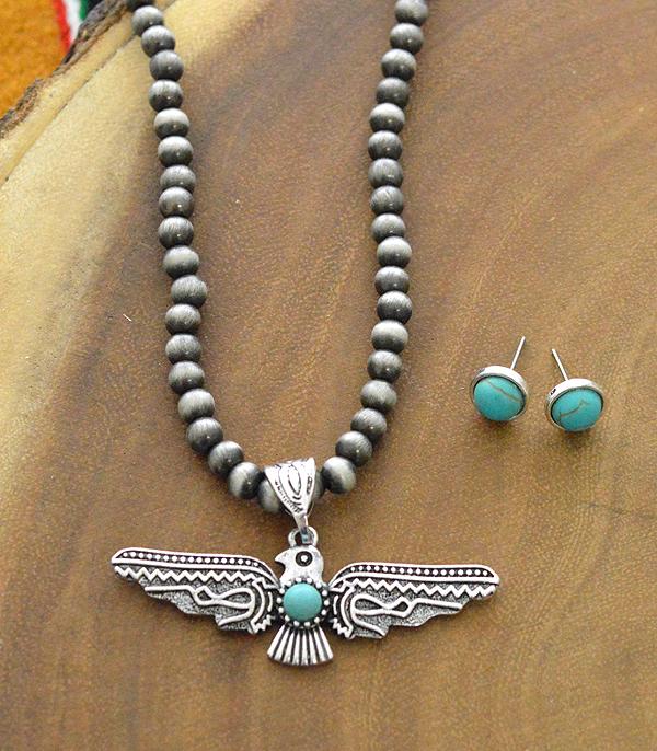 New Arrival :: Wholesale Tipi Western Thunderbird Necklace Set