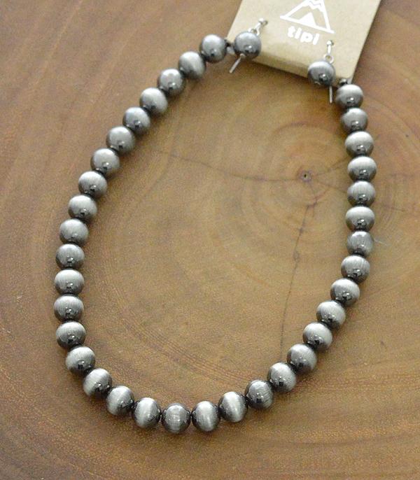 New Arrival :: Wholesale 10mm Navajo Pearl Bead Necklace