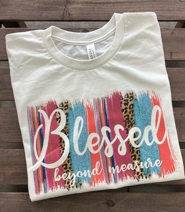 GRAPHIC TEES :: GRAPHIC TEES :: Wholesale Blessed Beyond Measure Graphic Tshirt