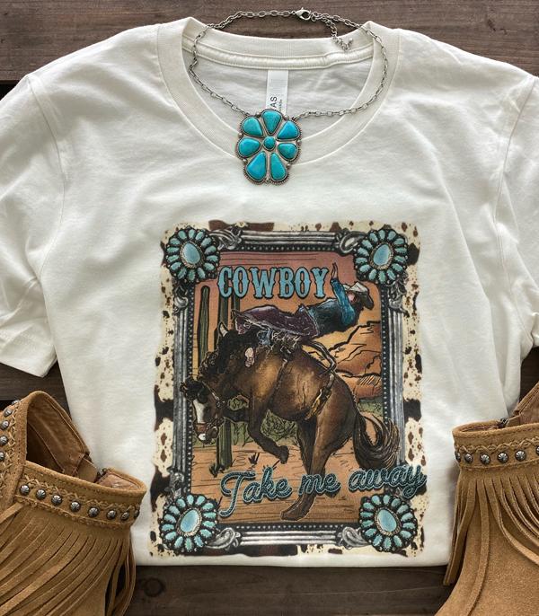 GRAPHIC TEES :: GRAPHIC TEES :: Wholesale Cowboy Take Me Away Vintage Tshirt