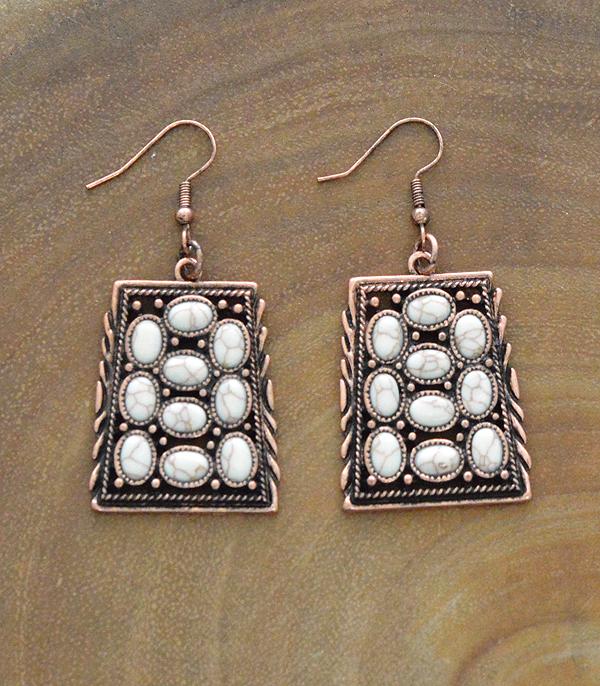 <font color=black>SALE ITEMS</font> :: JEWELRY :: Earrings :: Wholesale Tipi Western Semi Stone Earrings