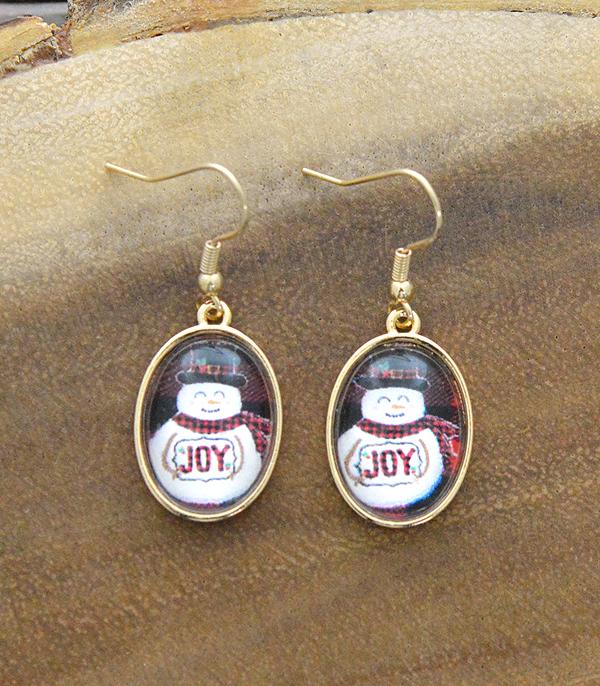 <font color=black>SALE ITEMS</font> :: JEWELRY :: Earrings :: Wholesale Christmas Snowman Earrings