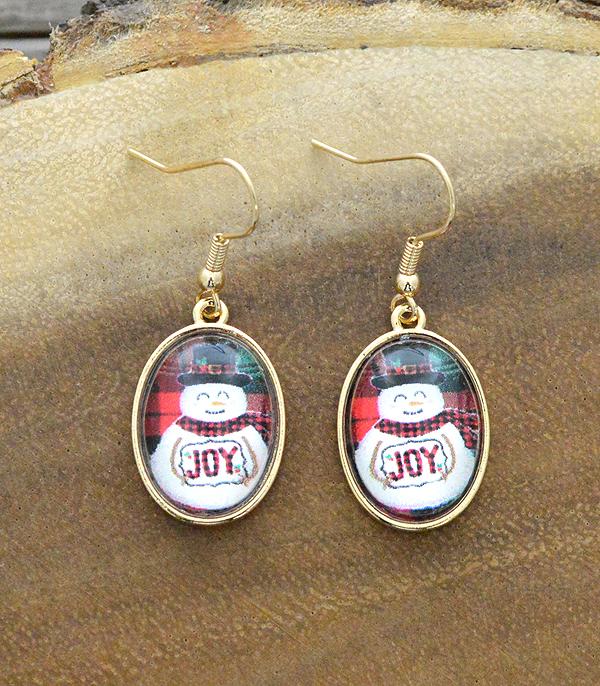 <font color=black>SALE ITEMS</font> :: JEWELRY :: Earrings :: Wholesale Christmas Snowman Earrings