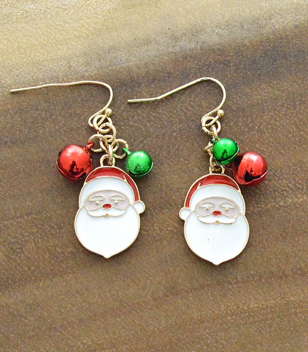 New Arrival :: Wholesale Christmas Santa Charm Earrings