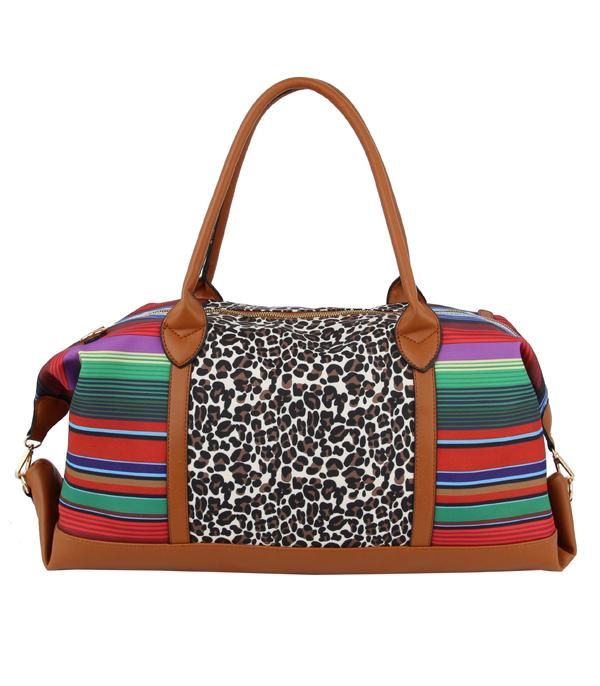 New Arrival :: Wholesale Leopard Serape Print Duffel Bag