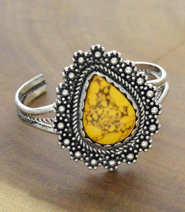 BRACELETS :: CUFF I BANGLE :: Wholesale Western Semi Stone Cuff Bracelet