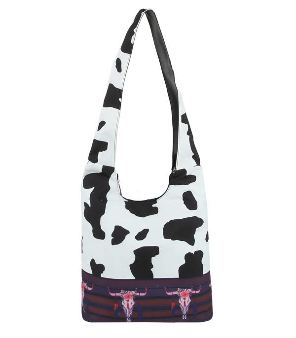 New Arrival :: Wholesale Cow Bull Skull Print Crossbody Bag