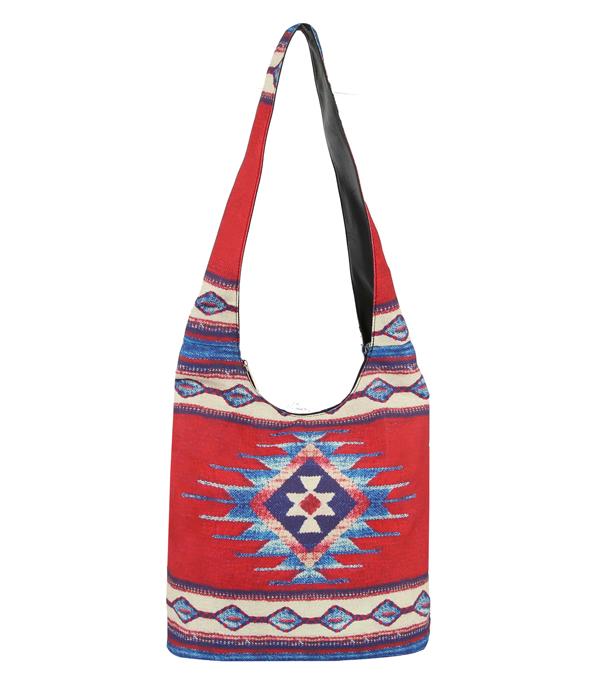 New Arrival :: Wholesale Western Aztec Print Crossbody Bag