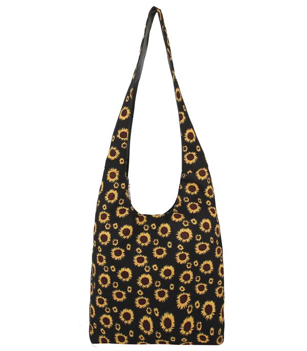 New Arrival :: Wholesale Sunflower Print Crossbody Bag