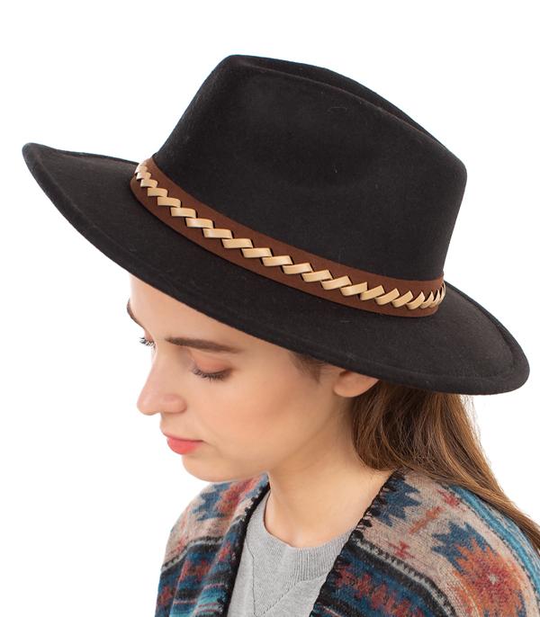New Arrival :: Wholesale Felt Woven Brim Hat