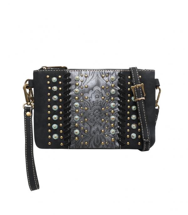 New Arrival :: Wholesale Montana West Embossed Clutch Crossbody