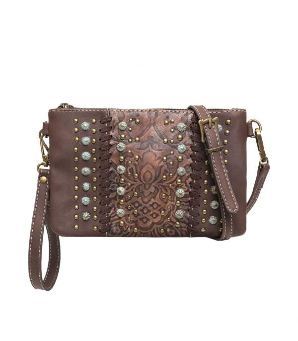 New Arrival :: Wholesale Montana West Embossed Clutch Crossbody