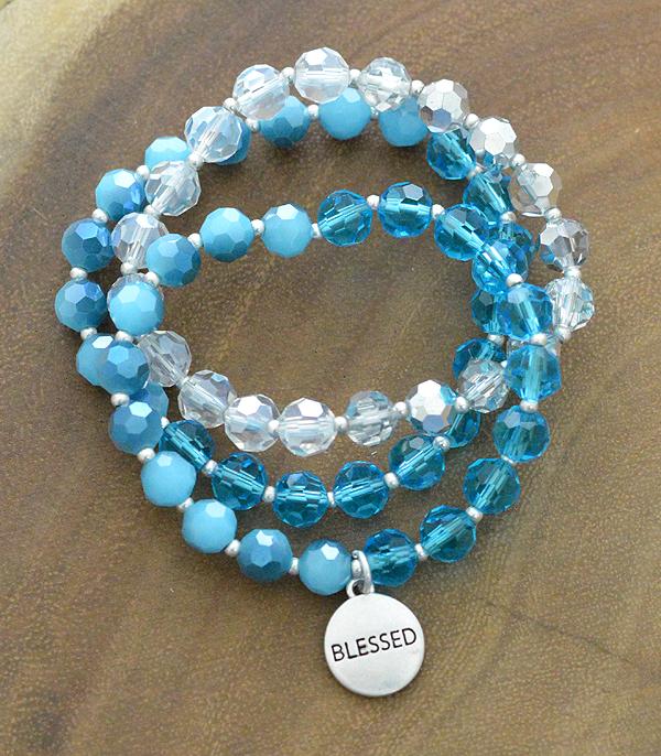 New Arrival :: Wholesale Inspiration Glass Bead Bracelet Set