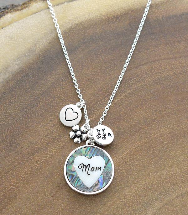 New Arrival :: Wholesale Inspiration Best Mom Charm Necklace