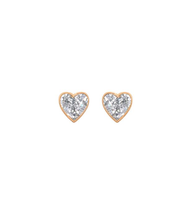 <font color=red>VALENTINE'S</font> :: Wholesale Glitter Heart Stud Earrings
